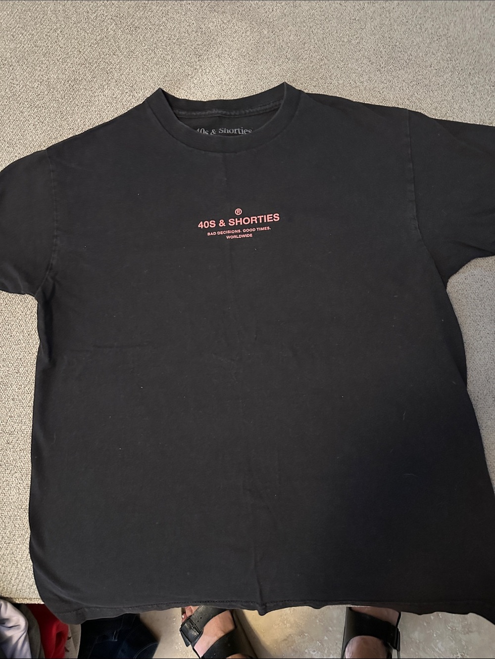 Black Logo Crewneck T-Shirt